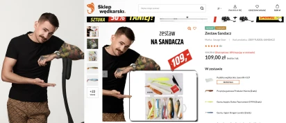 Sesja e-commerce dla sklepu wędkarskiego